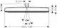 Runde Kopfbrause in chromfarbener Ausführung, montierbar mit G1/2-Anschluss. Sichtbare Maße und Winkleinstellungen sind im Diagramm dargestellt. Hersteller: Hansgrohe.